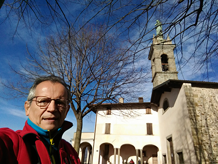 Nel Parco dei Colli anello dal Santuario di Sombreno alla Madonna della Castagna per Colle Roccolone e dei Roccoli il 30 dic. 2017 - FOTOGALLERY